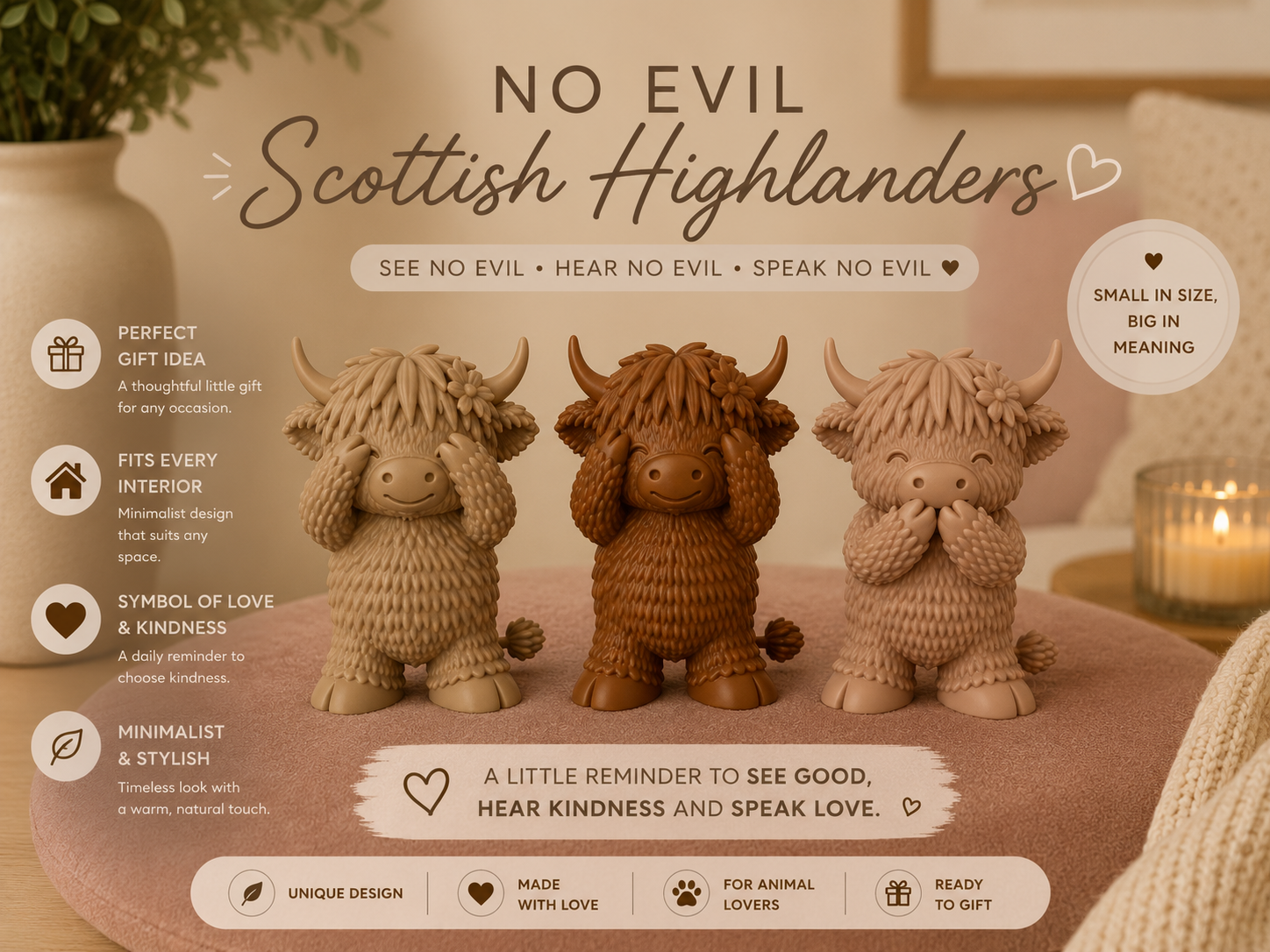 Cute Highland Trio - No Evil