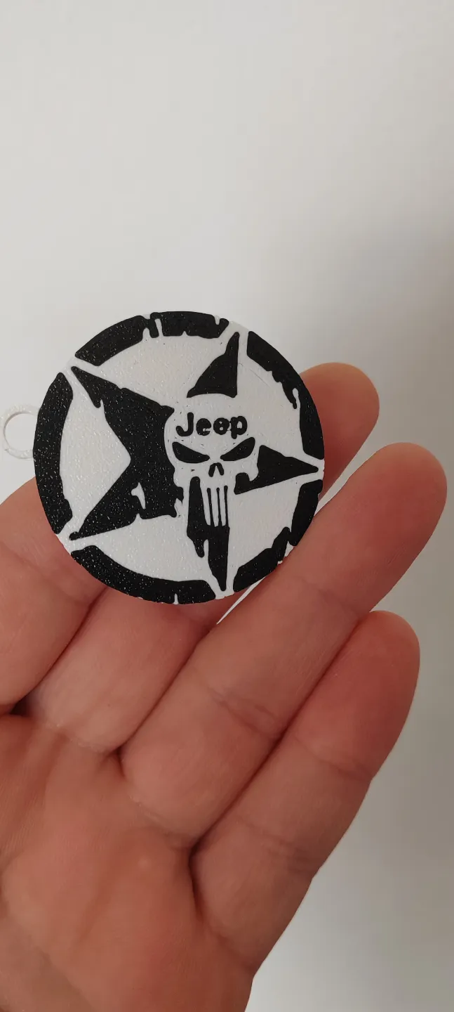 Keychain Jeep flat