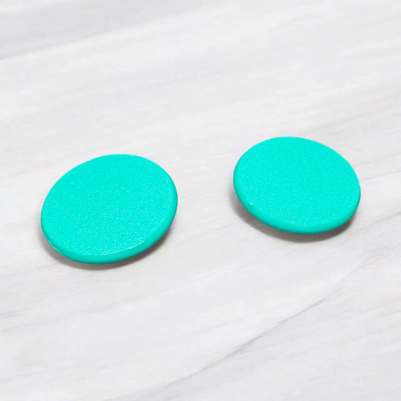 3D printed Circular earrings with flowers view 3