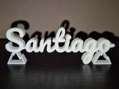 Santiago Name Sign Display Decor