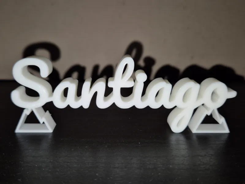 Santiago Name Sign Display Decor