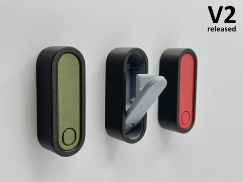 Foldable coat hook (print in place + spiral vase)