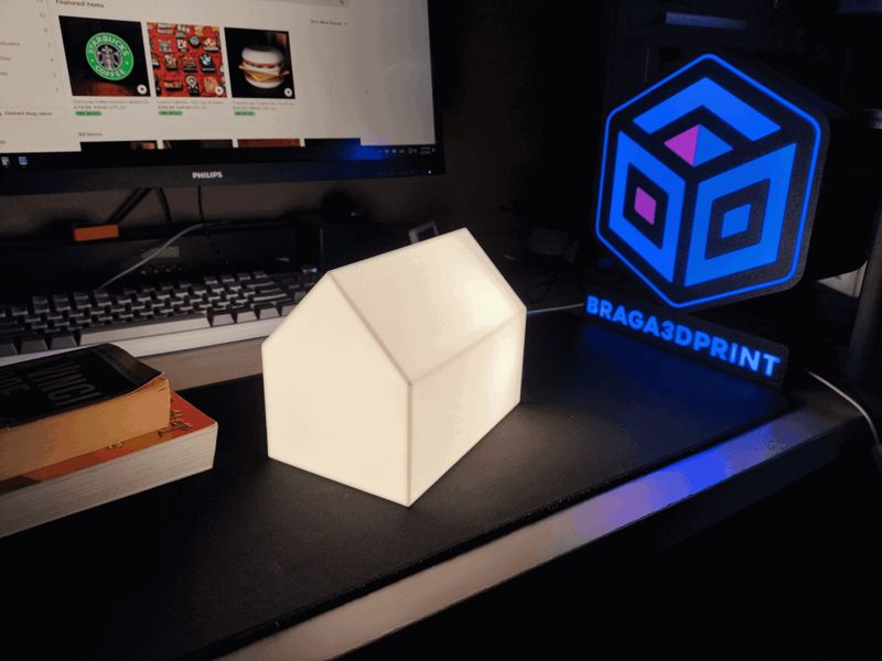 Book Holder and Bedside Lamp House Shaped