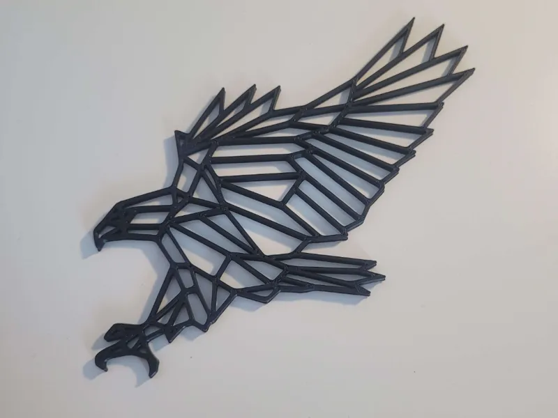 Geometric Eagle Keychain – Bold and Modern Design
