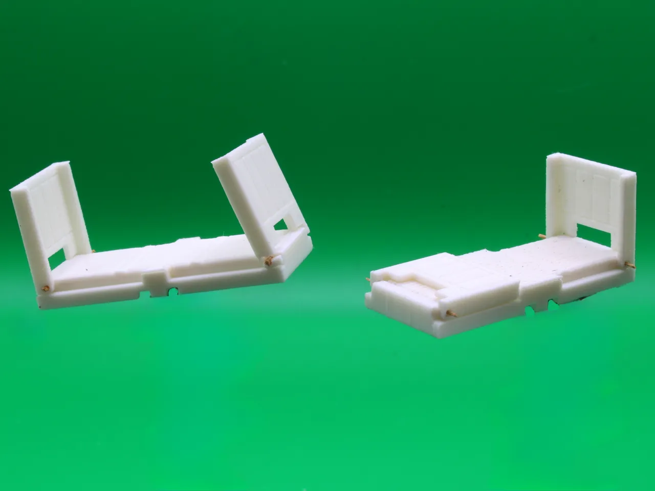 20ft Flat Rack container in N scale (1:160) view 4