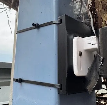 Eufy S340 Mouting bracket - zip ties