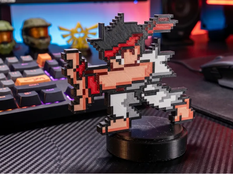 Ryu 8-bits figure - Pixel Art