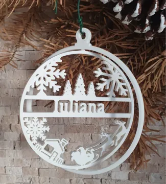 Cozy Christmas: Customizable Ornament