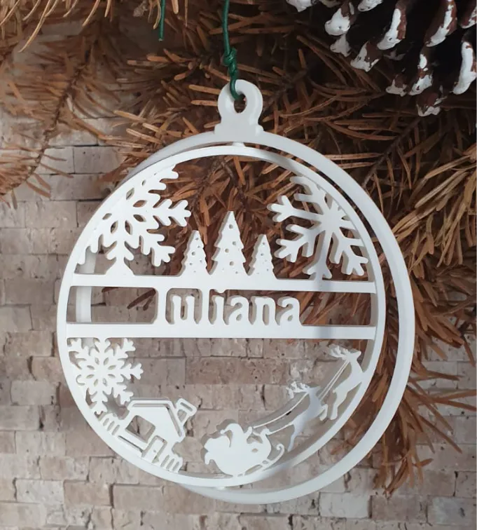 Cozy Christmas: Customizable Ornament