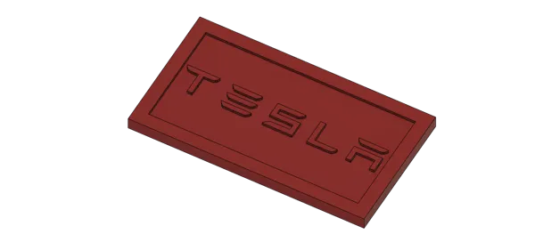 Logo Tesla décoratif