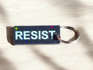 "RESIST" Keychain