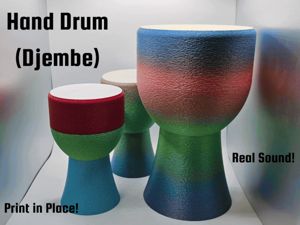 Hand Drum (Djembe) - Print in Place!
