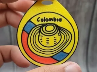 llavero de tradicional de Colombia v2