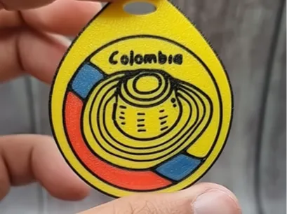 llavero de tradicional de Colombia v2