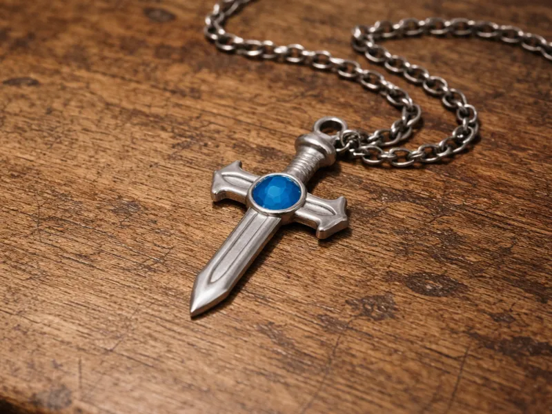 Anime Fairy Tail  Sword Necklace 