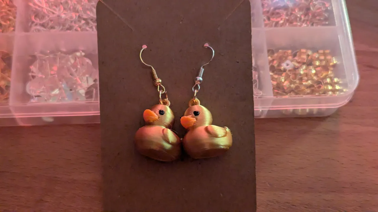 Little Lux Ducks Earrings view 2