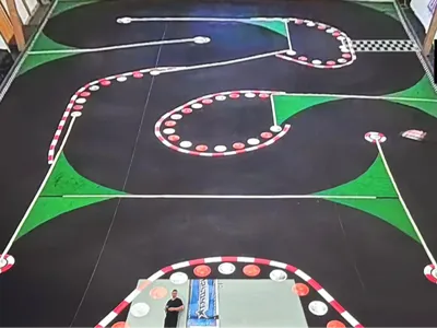1/10th scale RC car indoor curbs