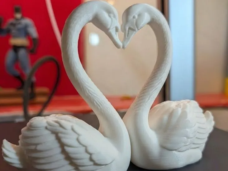 Realistic Love Swans