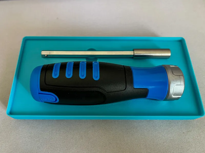 Gridfinity ratchet screwdriver bin