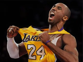 Kobe Bryant LA Lakers Celebration Hueforge