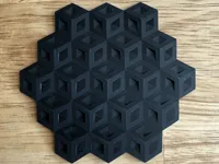 Dessous de verre illusion cube 3D — photo 1