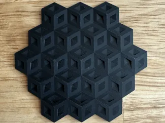 Cube Frame Coaster Illusion