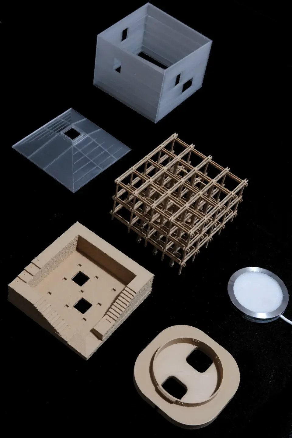 Miniatura 4 do modelo 3D MINI建筑复刻-成长的巢居