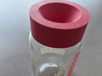 Fruit fly trap for true-fruits bottles