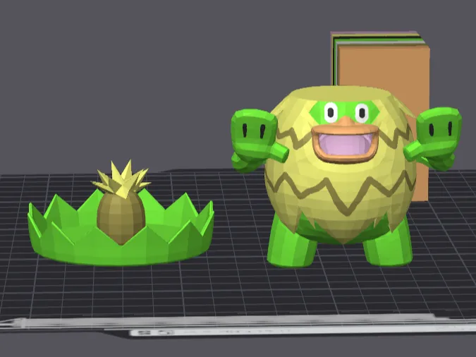Ludicolo low poly colored