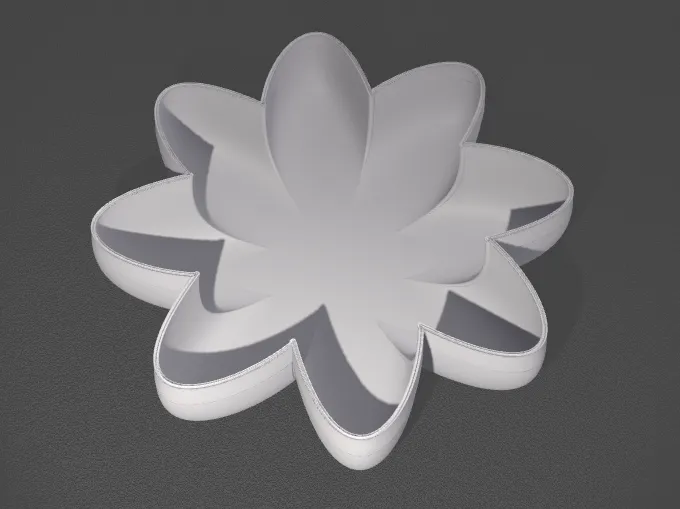 Vase en forme de fleur