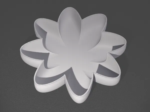 Vase en forme de fleur