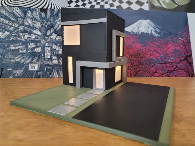 modern house light diorama (no ams!)