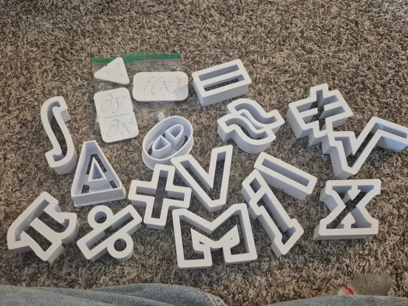 Math Themed Cookie Cutters & Stamps