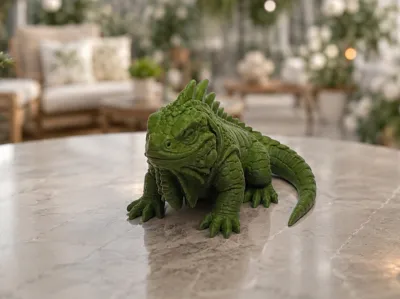Iguana "Scale Fury" with Spiked Crest