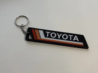 Retro Toyota Keychain