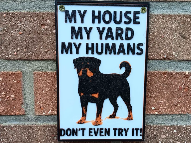Rottweiler sign