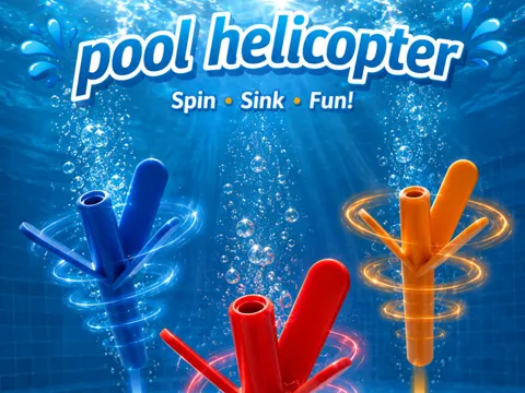 Letrero o emblema decorativo: Pool Helicopter — referencia de MakerWorld