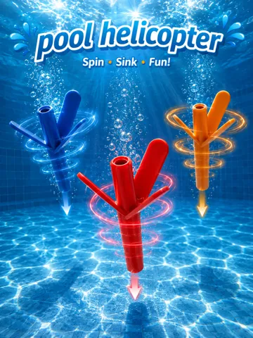 Letrero o emblema decorativo: Pool Helicopter — vista de referencia 3