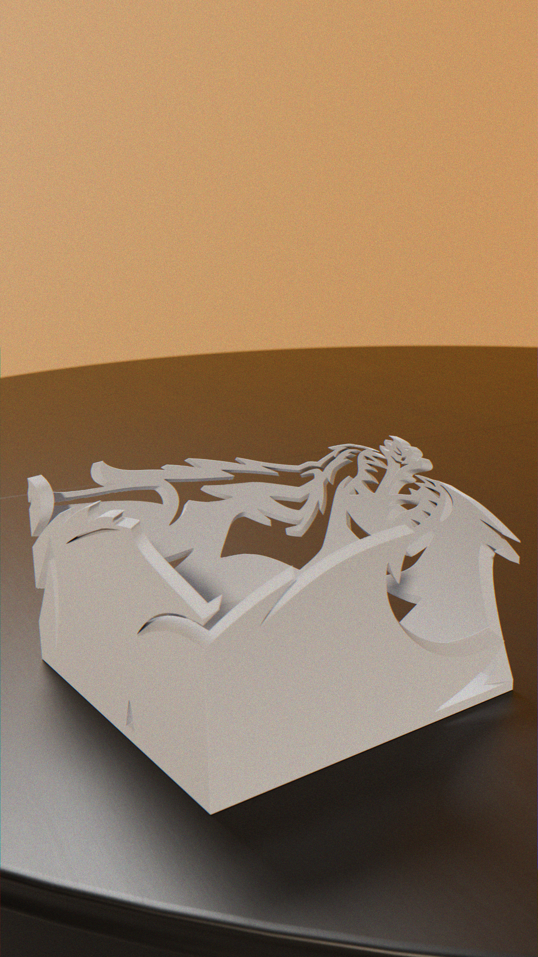 Miniatura 2 do modelo 3D Dragon’s Shadow | Optical Illusion Box