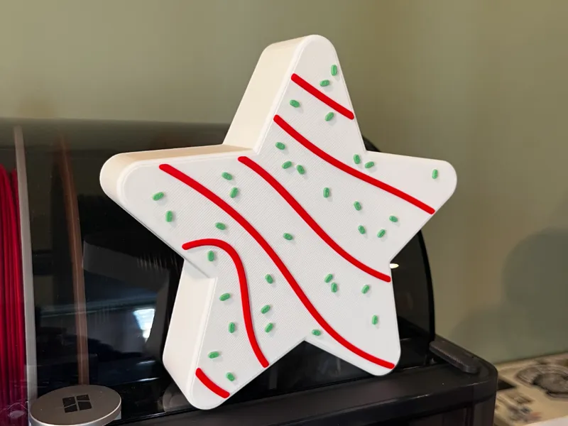 Tree Cake Star Topper 