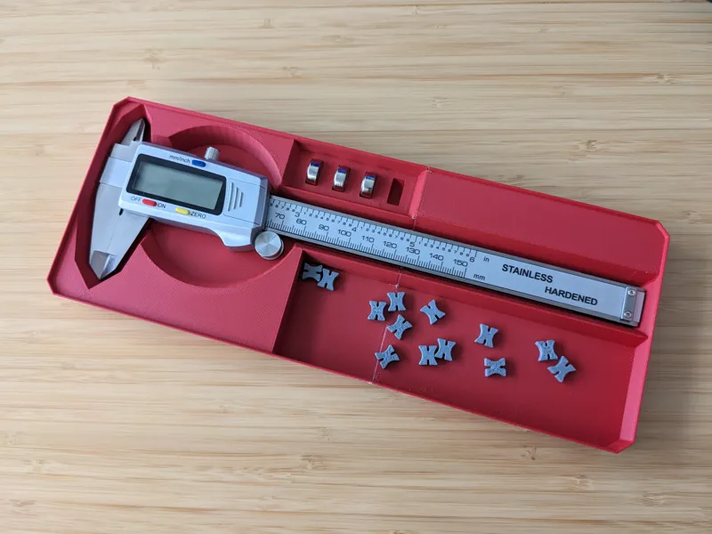 Multiboard Multibin Digital Caliper Insert 5x2x0.5