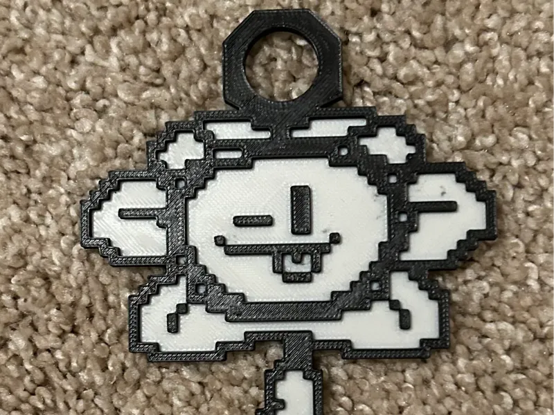 Flowey from Undertale Keychain
