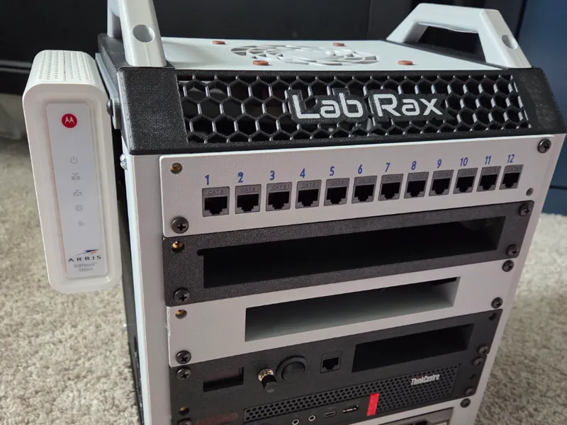 Lab Rax SB6141 modem Sidemount