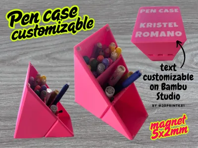 Pen case customizable