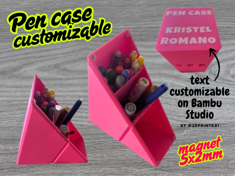 Pen case customizable