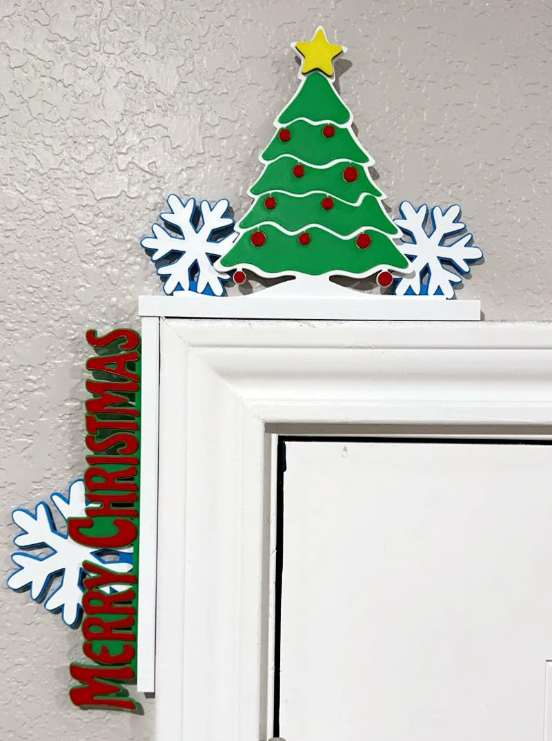 Christmas Tree Door Topper