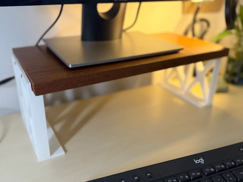 Wood Monitor Riser, A1 Mini Compatible