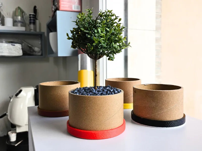 Bambulab Plant Vase for Recycling Spool Cardboards