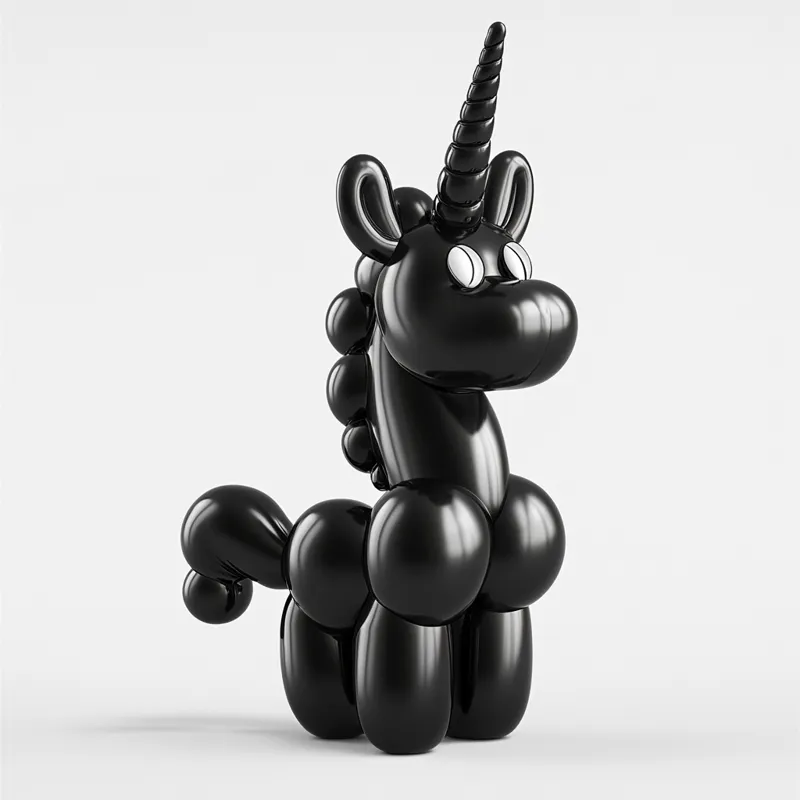 Unicorn balloon style, cute easy fast print