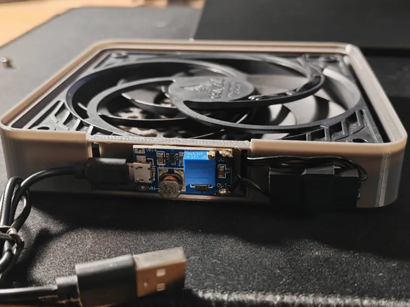 GMKtec m5 120mm slim bottom fan shroud